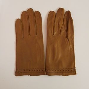 Genuine Leather Lightweight Women's Gloves - Brown